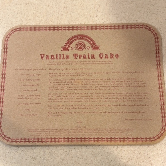 Williams Sonoma Railway / Train Cake Pan by Nordic Warr - Picture 2 of 6